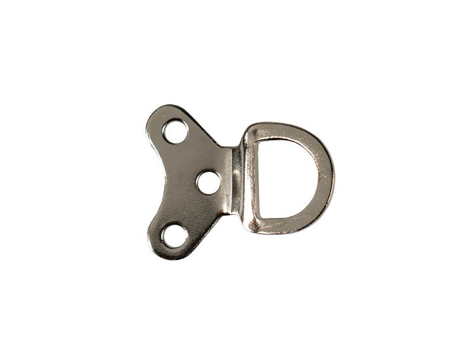 One Piece 3 Hole Plate Ring Nickel Plated 100 pack