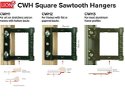 CWH2 Sawtooth Hanger 600 Pieces