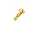 Wood Screws No.4 x 1/2" / 3mm x 13mm CSK Slotted Brass pack 200