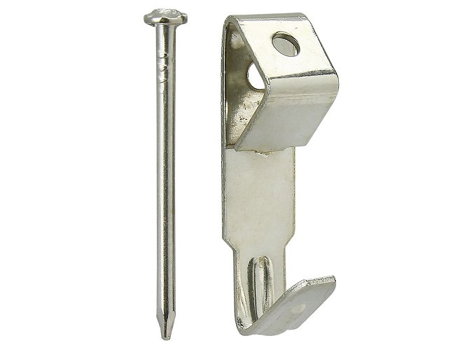 Picture hook with hardened pin
