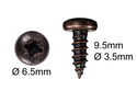 Wood Screws No.6 x 3/8" / 3.5mm x 9.5mm Pan Pozi Bronze pack 200