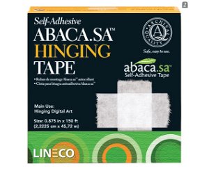 Lineco Abaca.sa Self Adhesive Hinging Tape 22mm x 45.7m