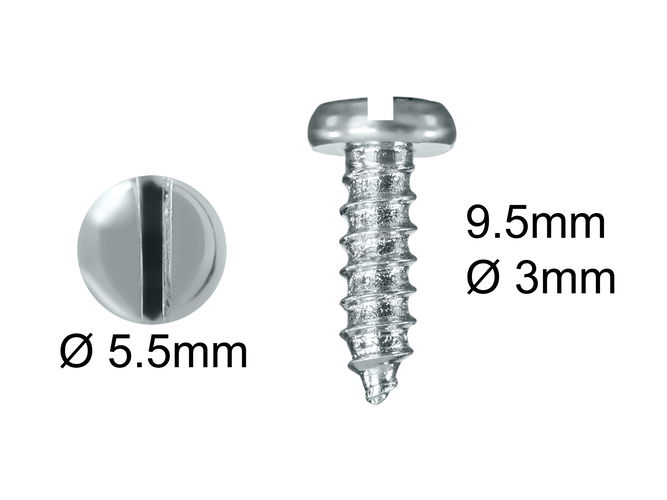 Wood Screws No.4 x 3/8" / 3mm x 9.5mm Pan Slotted pack 1000