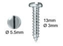 Wood Screws No.4 x 1/2" / 3mm x 13mm Pan Slotted pack 200