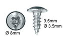 Wood Screws No.6 x 3/8" / 3.5mm x 9.5mm Flange Pozi pack 200