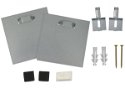 Panel Hanging Plates 100mm x 100mm Self Adhesive Kit with hooks