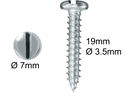 Wood Screws No.6 x 3/4" / 3.5mm x 19mm Pan Slotted pack 200