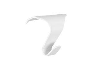 Picture Rail Hook 44mm x 40mm White 10 pack