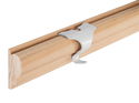 Picture Rail Hook 44mm x 40mm White 10 pack