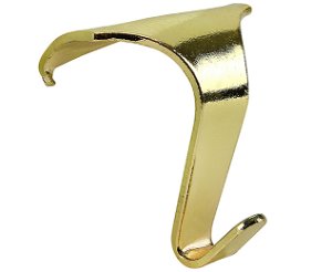 Picture Rail Hook 38mm x 34mm Brass plated 10 pack