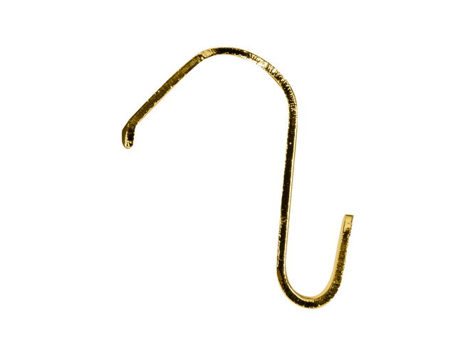 Picture Rail Hook 44mm x 40mm Brass 10 pack