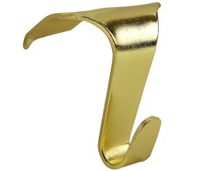 Picture Rail Hook 44mm x 40mm Brass plated 10 pack