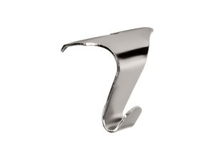 Picture Rail Hook 44mm x 40mm Silver 10 pack