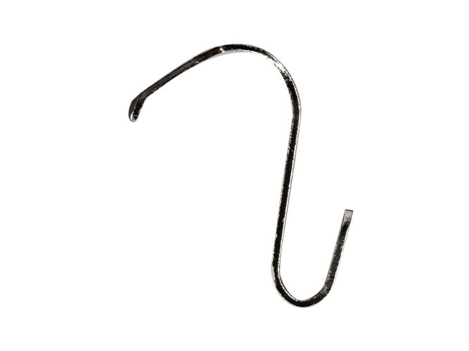 Picture Rail Hook 44mm x 40mm Silver 10 pack