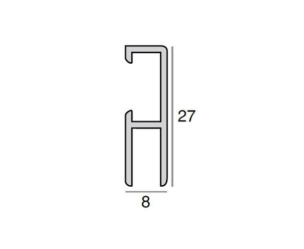 SUB08 Aluminium Sub Frame Length per metre