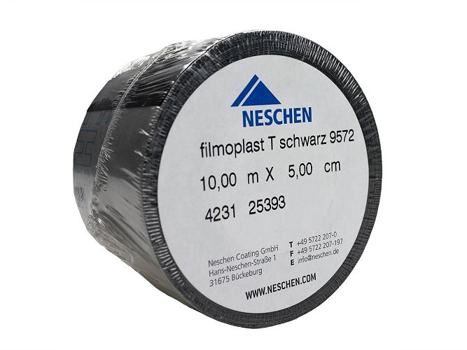Neschen Filmoplast T Self Adhesive Cloth Tape Black 50mm x 10m 