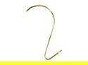Picture Rail Hook 46mm x 32mm Brass 20 pack