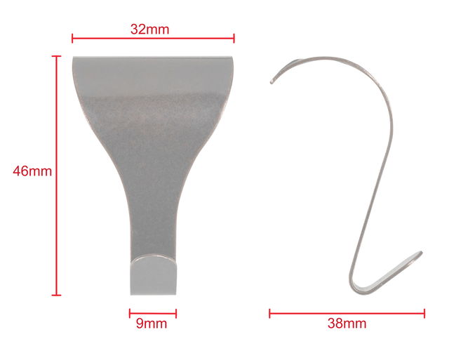 Picture Rail Hook 46mm x 32mm Bronze 20 pack