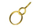 Screw Rings Superior Brass Plated '4' Pack 200