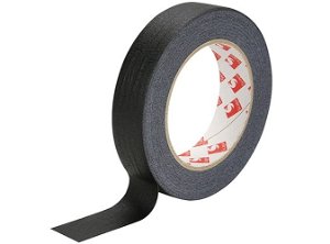 Scapa Self Adhesive Black Tape 25mm x 50m 1 roll