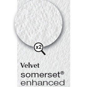 Somerset Enhanced VELVET Inkjet Printer Paper 225gsm A4 Pack of 25 sheets