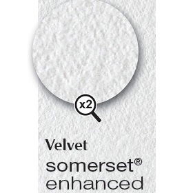 Somerset Enhanced VELVET Inkjet Printer Paper 225gsm A3+ Pack of 25 sheets
