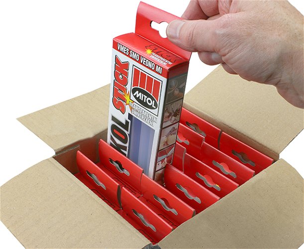 Mitol TERMOKOL Hot Glue Sticks 12 boxes of 10 sticks