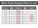 Panel Hanging Plates 100mm x 100mm Self Adhesive 10 plates