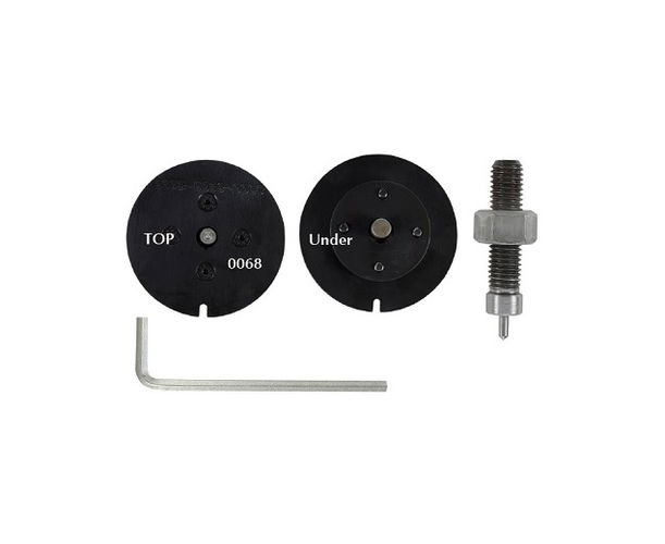 Locator disc kit for inserting Tubular Rivets