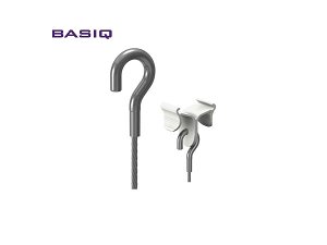 Basiq Steel Hook on Steel Cable 1.2mm 1500mm Pack 10