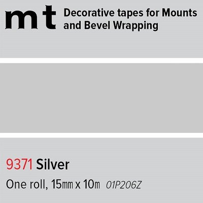 mt Decorative Tape Silver 15mm x 10m roll