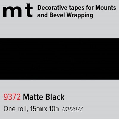 mt Decorative Tape Matte Black 15mm x 10m roll