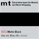 mt Decorative Tape Matte Black 15mm x 10m roll