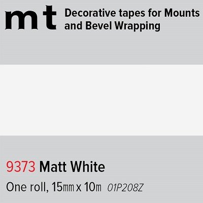 mt Decorative Tape Matt White 15mm x 10m roll