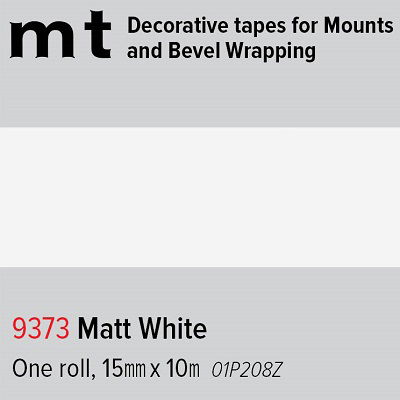 mt Decorative Tape Matt White 15mm x 10m roll