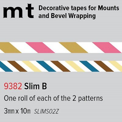 mt Decorative Tape Slim B (2 rolls) 3mm x 10m roll