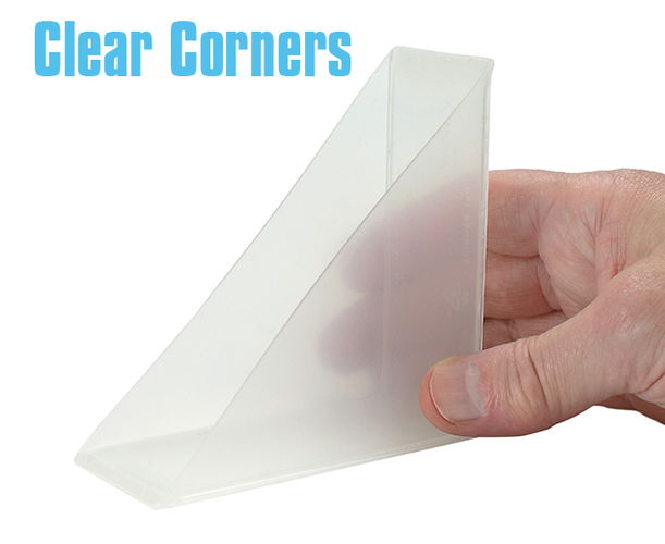 Corner Protectors Clear Plastic 40mm Box 240