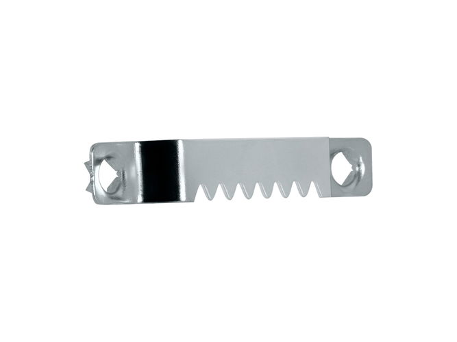 Alfamacchine 2 hole Sawtooth press fix hanger 60mm Zinc plated pack 200