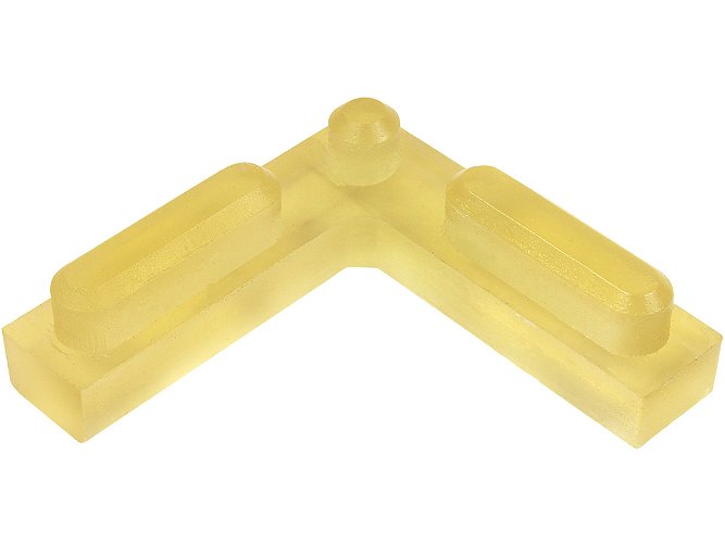 Clear Rubber Pad for Alfamacchine Underpinners - Medium Wood