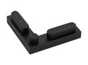 Black Rubber Pad for Alfamacchine Underpinners - Hard Wood