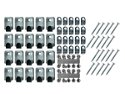 Heavy Duty Picture Hooks Safety with Screws & Wall Plugs pack 20