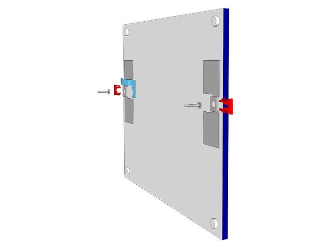 HangLOCK Adhesive Plates & T Screws Kit for Secret Fixing a Flat Panel