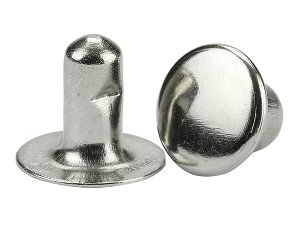Rivets 2 Part Nickel Plated 500 pairs
