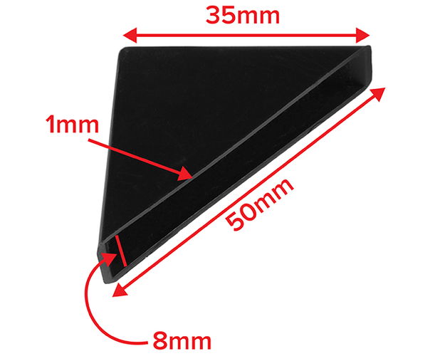 Corner Protectors for 8mm Panels Black 400 pack