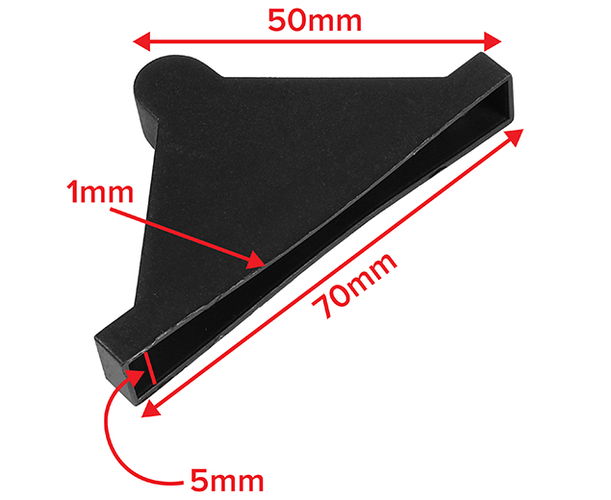 Corner Protectors for 5mm Panels Black 250 pack