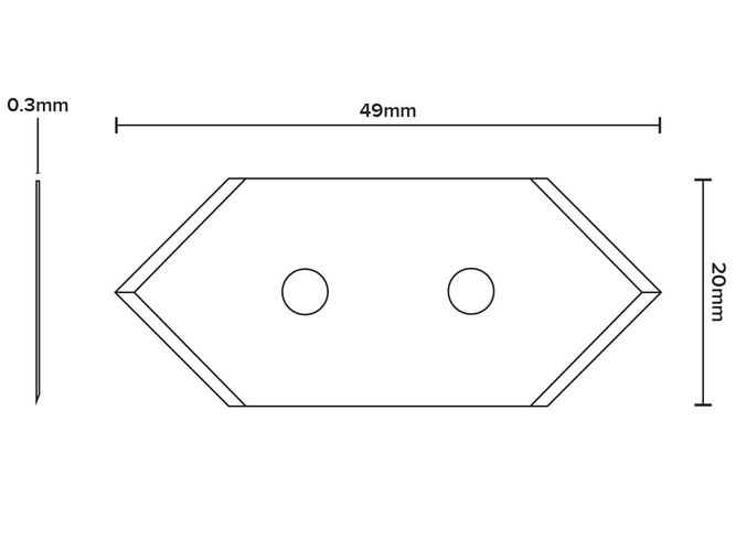 Olfa Double Ended Blades 5 pack