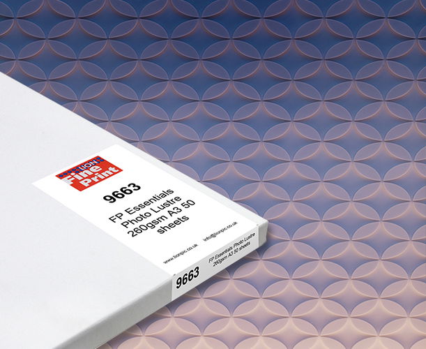 FP Essentials PHOTO LUSTRE Inkjet Printer Paper 260gsm A3 50 sheet box