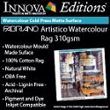 Fabriano ARTISTICO WATERCOLOUR 310gsm Inkjet Printer Paper A3 25 sheet box