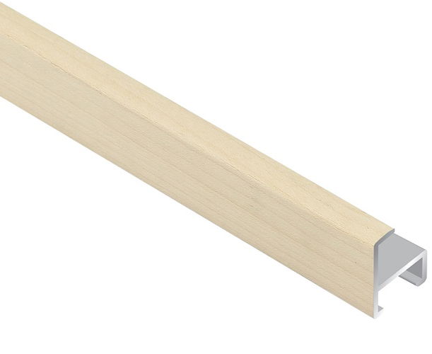 7mm 'AluWood M11' Maple veneer Length Aluminium Frame Moulding