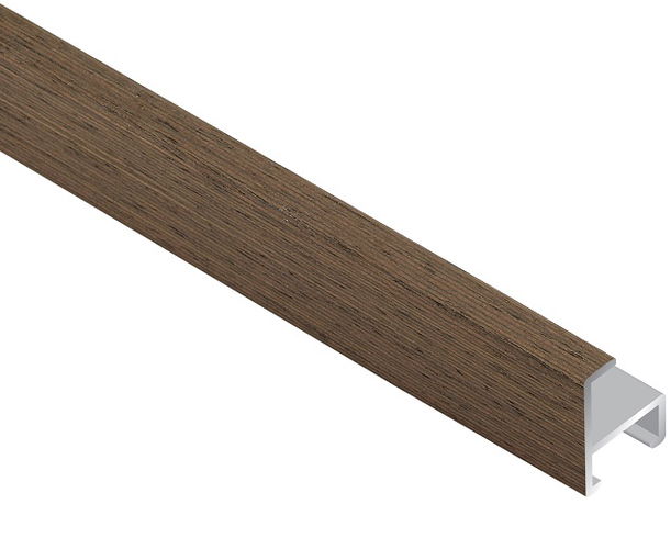 7mm 'AluWood M11' Wenge veneer Length Aluminium Frame Moulding